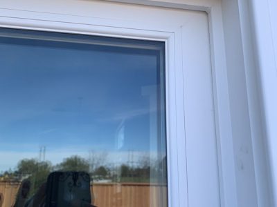 Close Up Vinyl Window Frame
